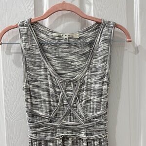 Max Studio Gray Striped Dress